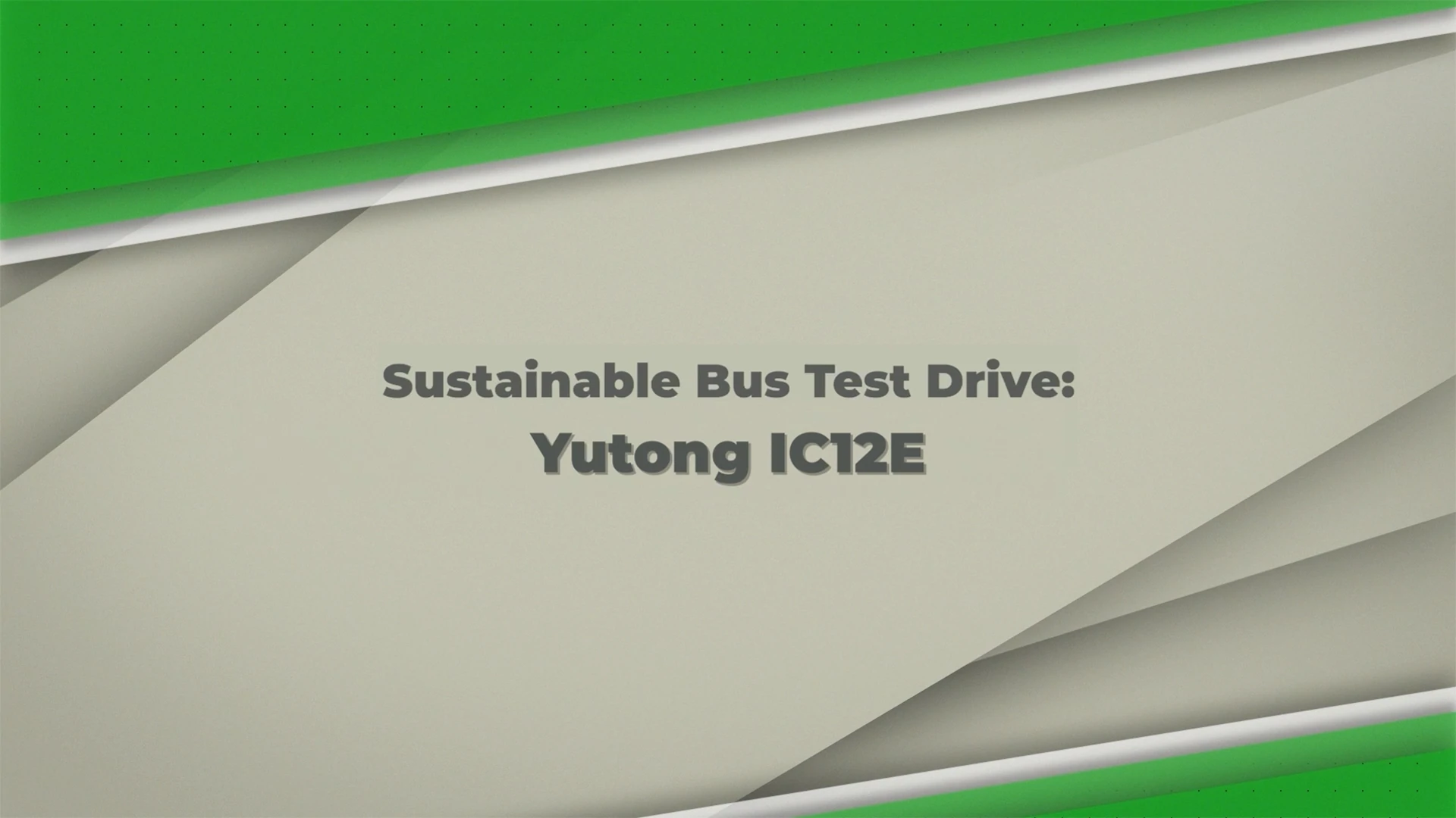 Sustainable Bus Test Drives the IC12E