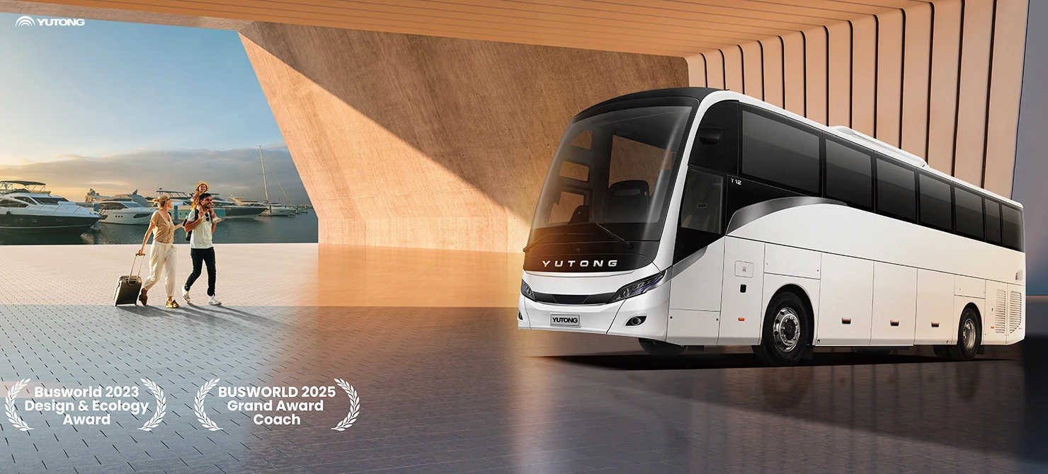 Yutong left-hand drive diesel coach T12 debuts:&nbsp;superior reliability for premium travel