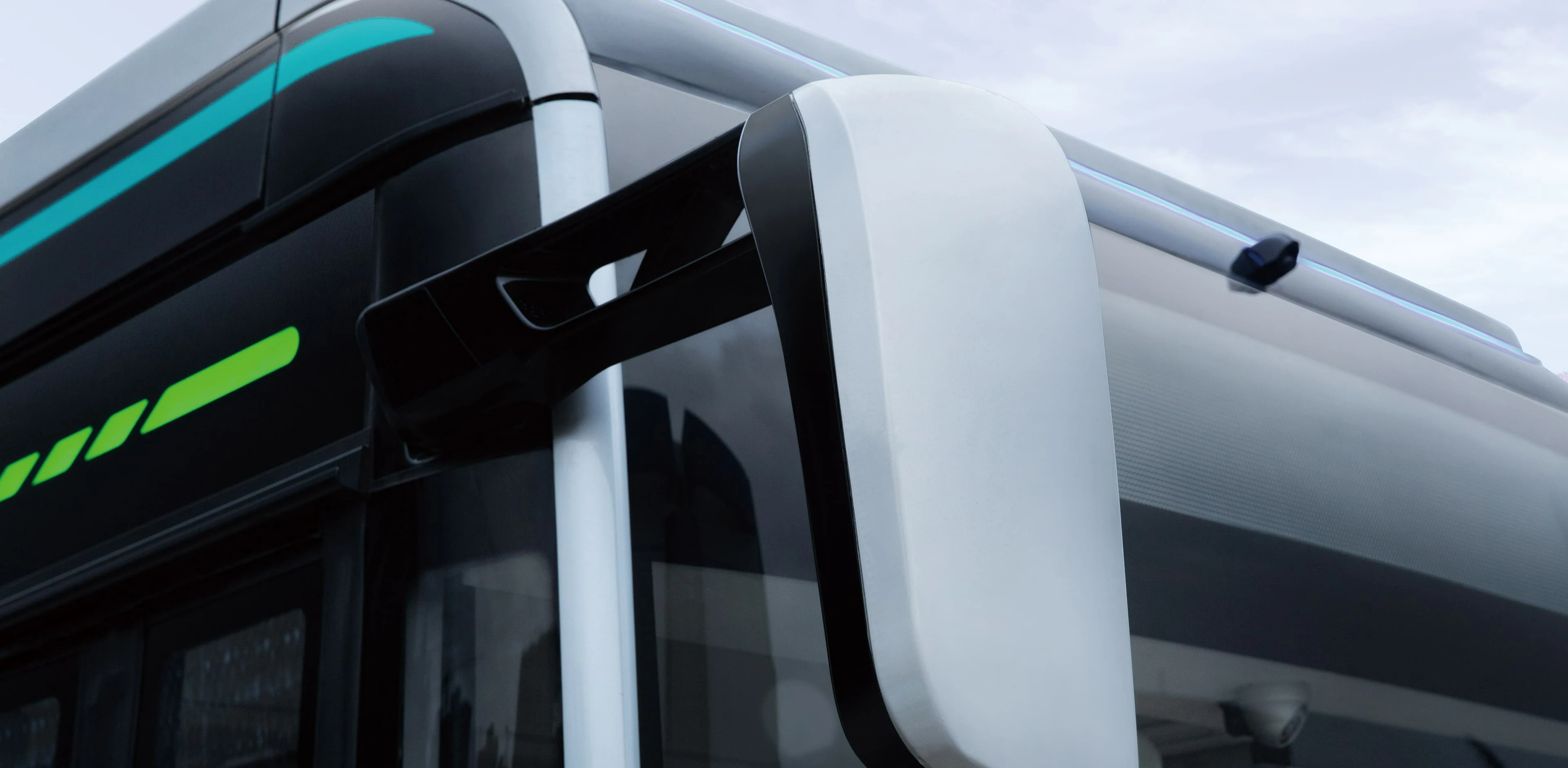 Large rear-view mirror