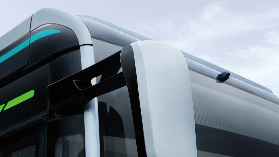 Large rear-view mirror