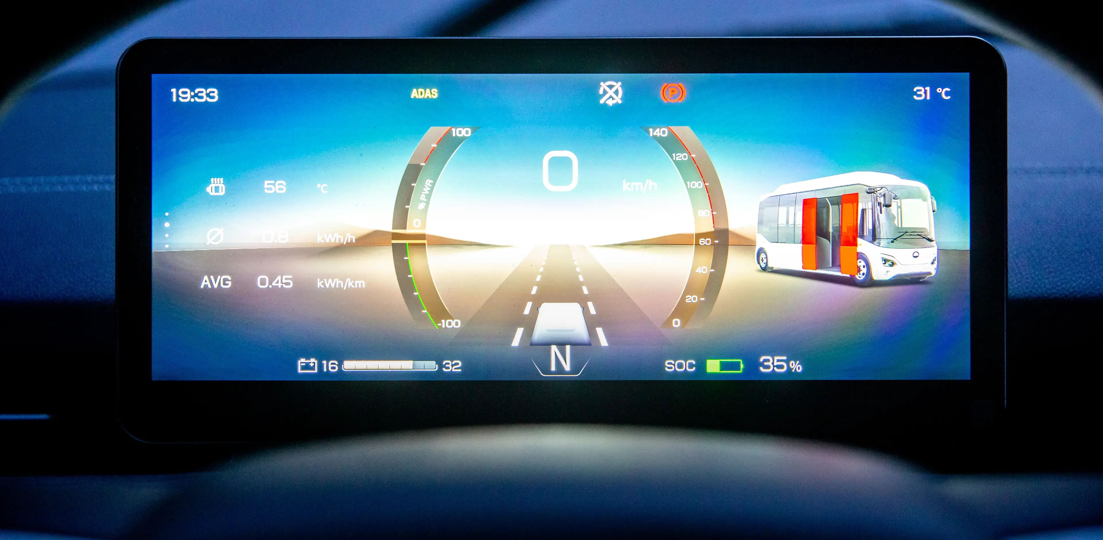 The all-new instrument panel brings a distinctive driving experience