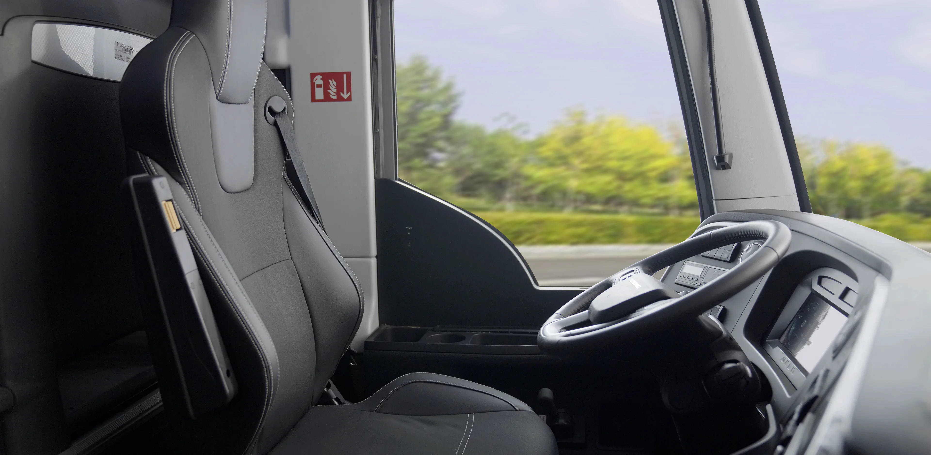 Full air suspension driver seat